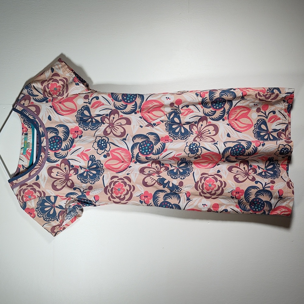 Boden retro floral pin corduroy shift dress 6